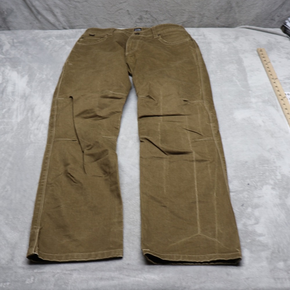 Kuhl Rydr Pants Mens 34x34 Green Double Knee Rugged Utility Workwear Outdoor